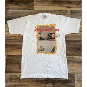 Phillips Craig & Dean Vintage Single Stitch White Shirt Mens Large Made In USA